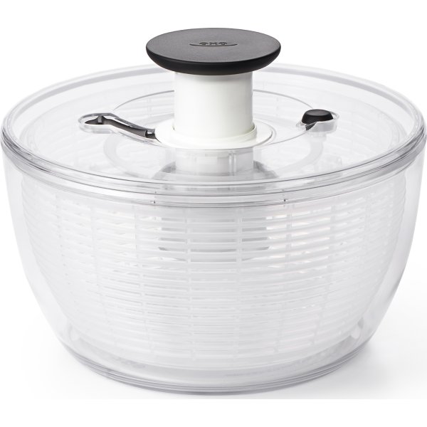 OXO Salatslynge stor, klar/hvid, Ø26cm.