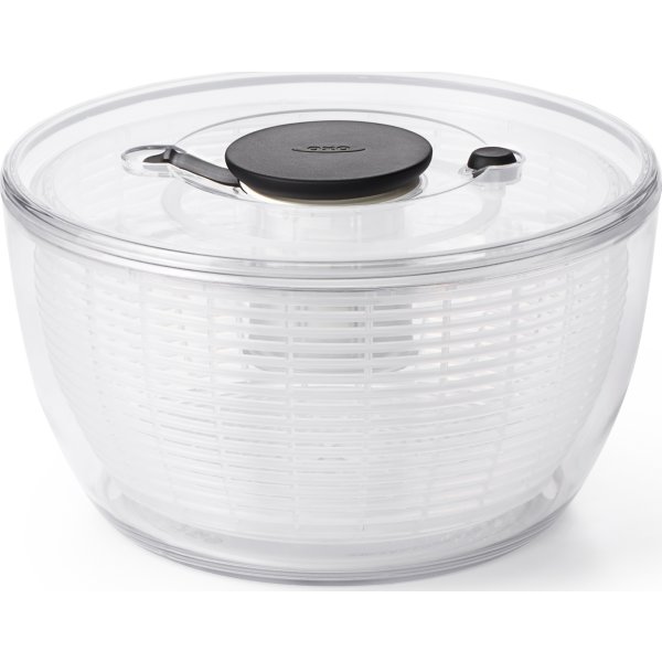 OXO Salatslynge stor, klar/hvid, Ø26cm.