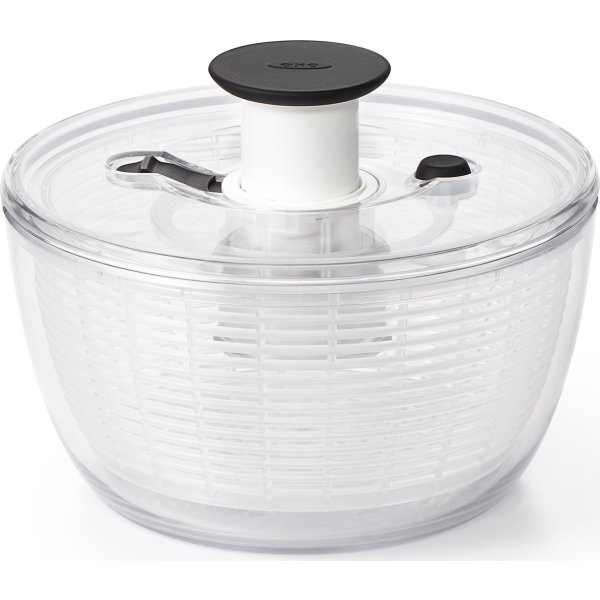 OXO Salatslynge lille, klar/hvid, Ø21cm.