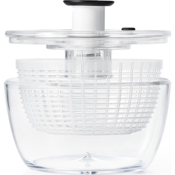 OXO Salatslynge lille, klar/hvid, Ø21cm.