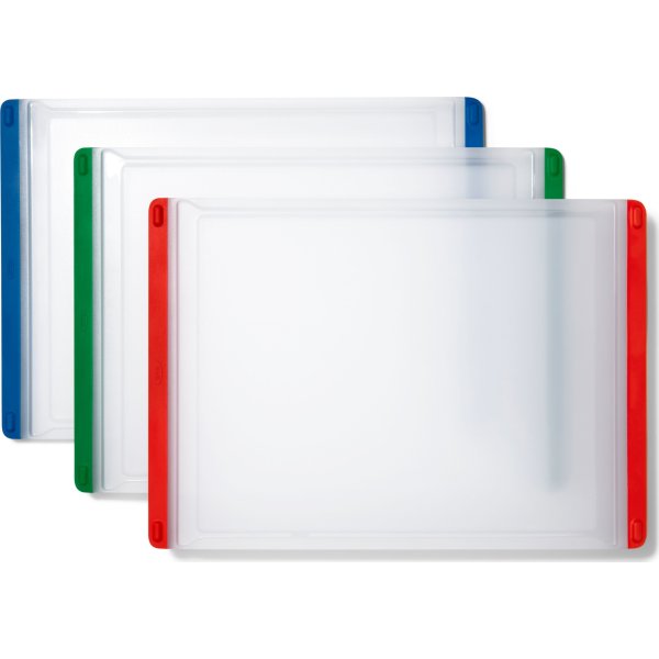 OXO Skærebræt sæt, plast, 3 stk.