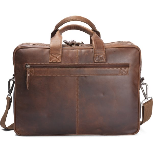 Carlobolaget Florens Computertaske, 15,6", cognac