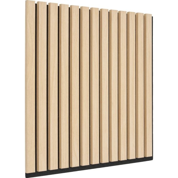 Form akustikpanel, 52x52x2,5 cm, finer/egetræslook