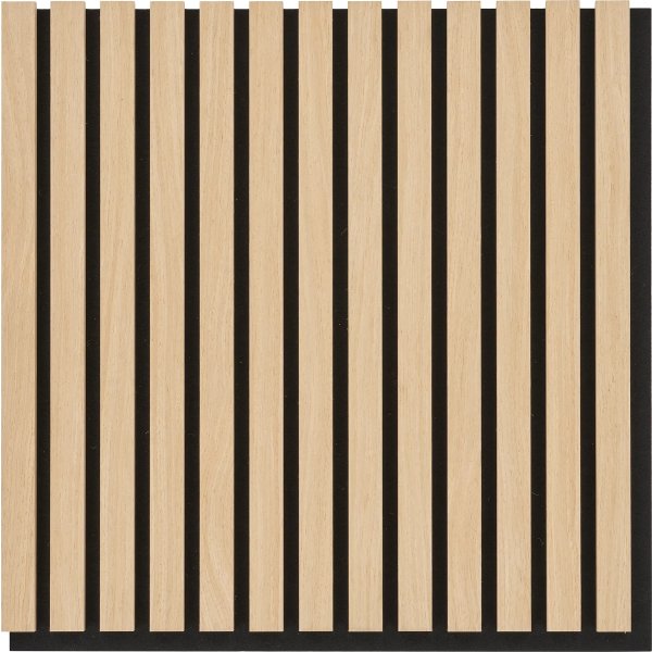 Form akustikpanel, 52x52x2,5 cm, finer/egetræslook