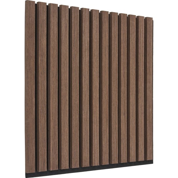 Form akustikpanel, 52x52x2,5 cm, finer/valnødlook