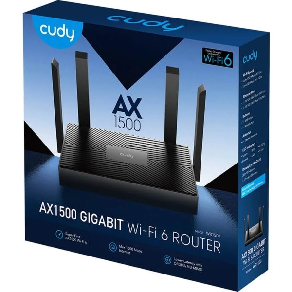 CUDY Wi-Fi Router WR1500 AX150 Gigabit Mesh