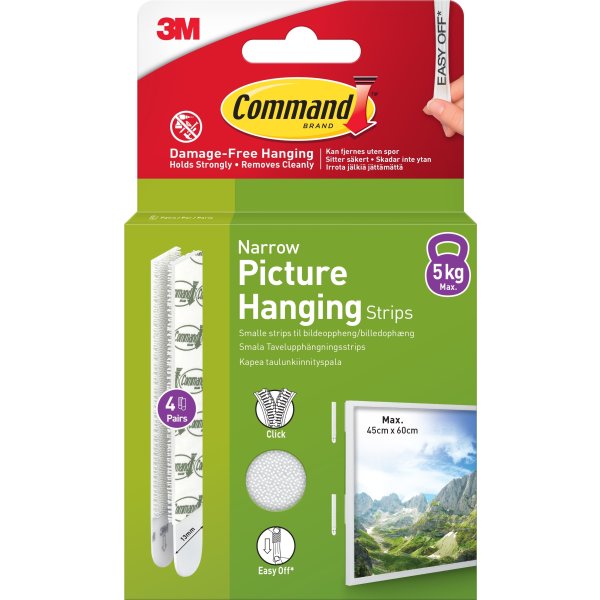 Command Klæbestrips til billedophæng | S | Hvid