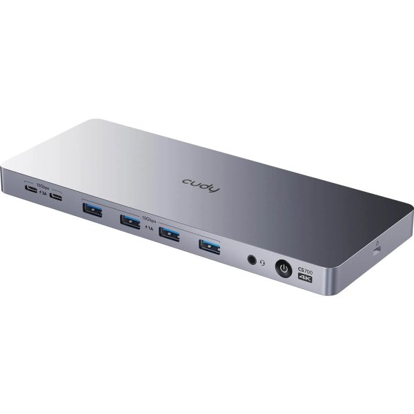 CUDY Dockingstation CS700 10Gbps USB-C Dual 4K