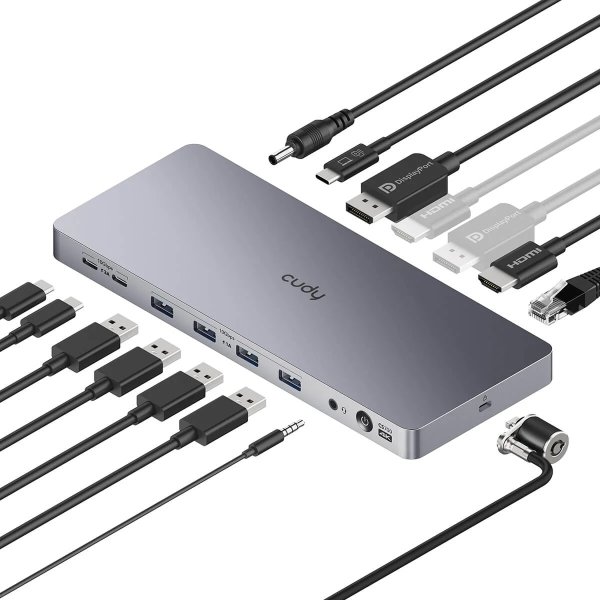 CUDY Dockingstation CS700 10Gbps USB-C Dual 4K