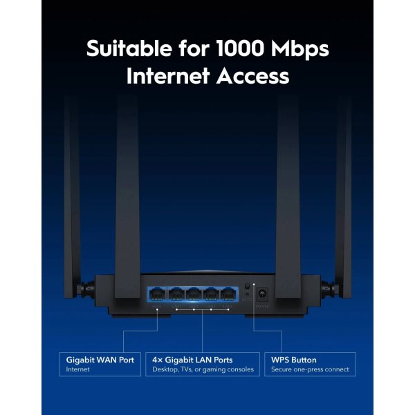 CUDY Wi-Fi Router WR3600, WF7, BE3600 Gigabit Mesh