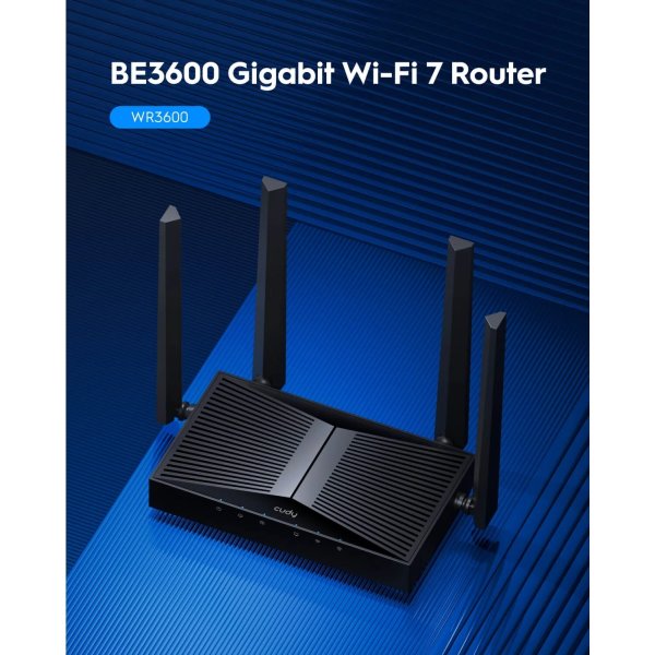 CUDY Wi-Fi Router WR3600, WF7, BE3600 Gigabit Mesh