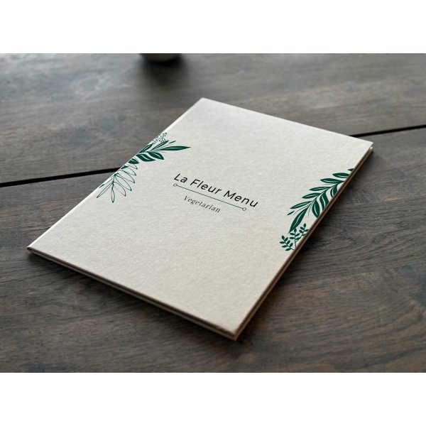 Menu omslag | A4 | Natur | Logo