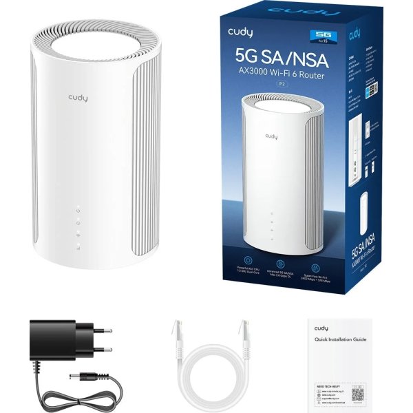 CUDY 5G Router P2 REL 15/WF6, AX3000