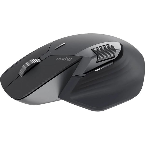 RAPOO Mus, MT760L, Trådløs, Multi-Mode, Mørkegrå