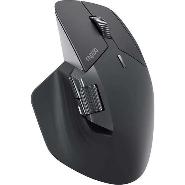 RAPOO Mus, MT760L, Trådløs, Multi-Mode, Mørkegrå