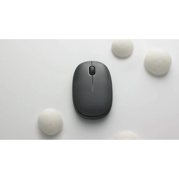 RAPOO Mus M660 lydløs, Trådløs, Multi-Mode, Grå