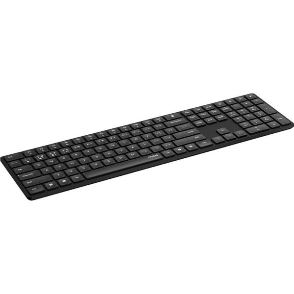 RAPOO Tastatur E8020, Multi-Mode, Trådløs, smalt