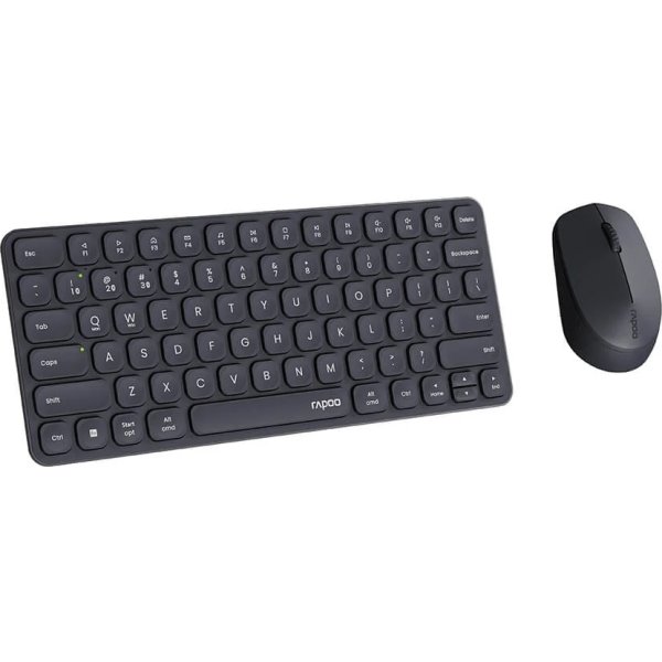 RAPOO Tastatur/Mus-Sæt 9010M, Trådløs, Multi-Mode