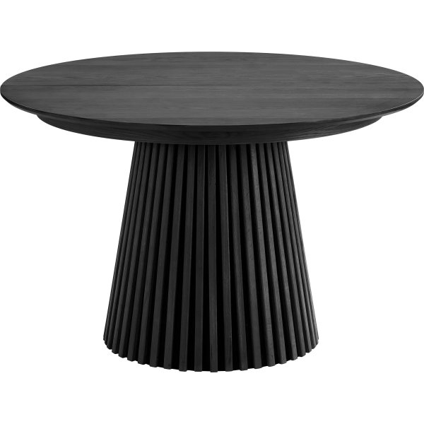 Osaka Spisebord Ø120/120-200x75 cm, sort egfiner
