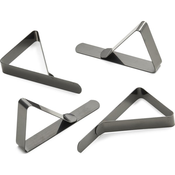 Dugklemmer, sort farvet, 4 stk.