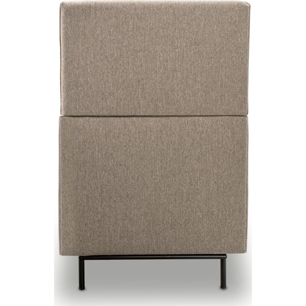 Mute 2 pers. høj mødesofa inkl. 2 puder, sand