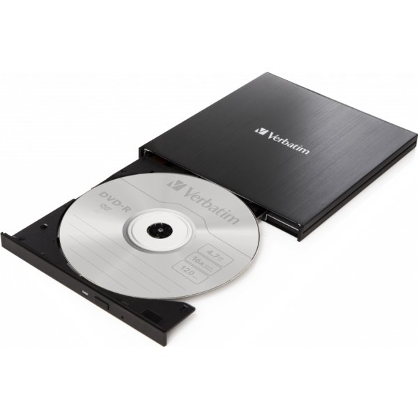 Verbatim Slank ekstern CD/DVD-brænder med USB-C
