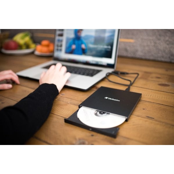 Verbatim Slank ekstern CD/DVD-brænder med USB-C