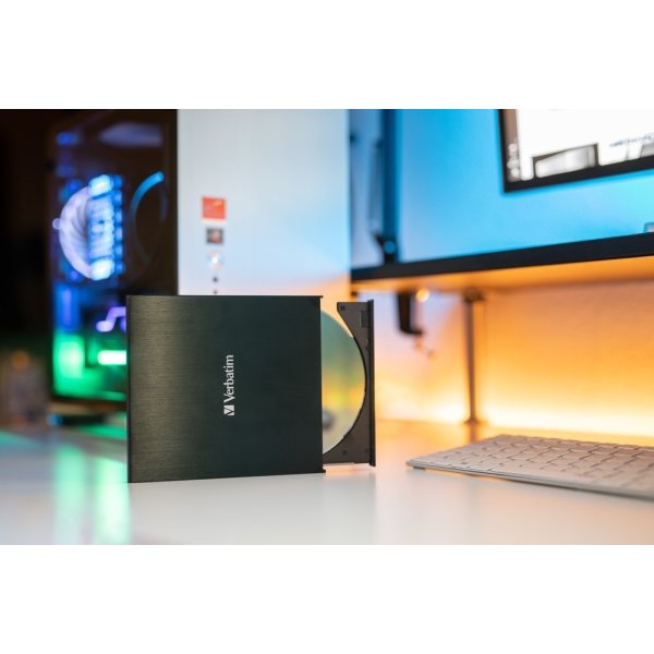 Verbatim Slank ekstern CD/DVD-brænder med USB-C