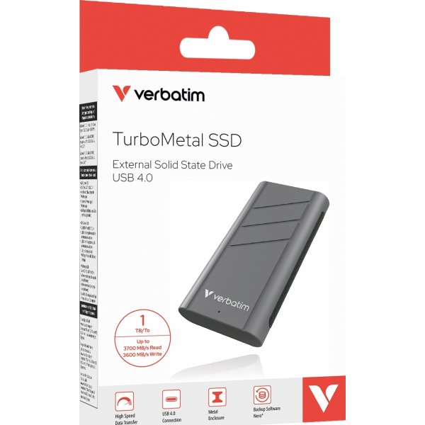 VERBATIM TurboMetal SSD USB 4.0 1TB