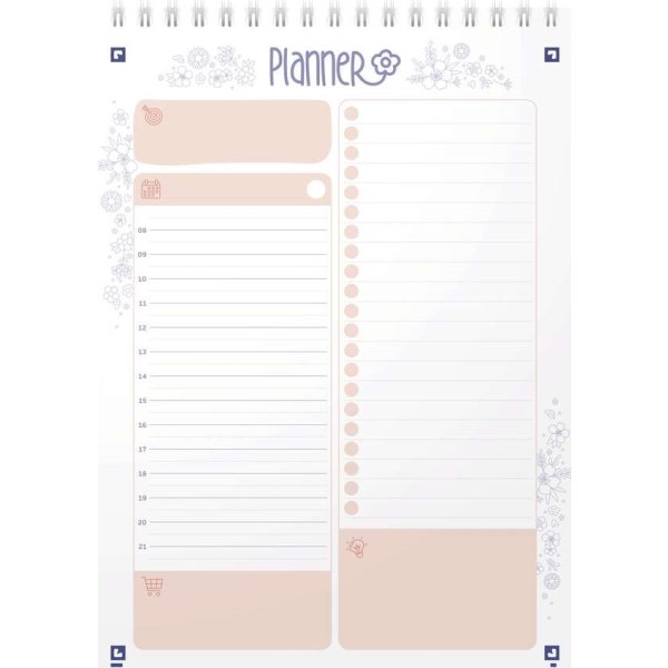 Oxford Floral Daily Planner | A5