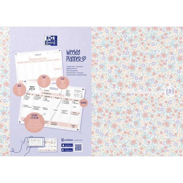 Oxford Floral Weekly Planner | A4