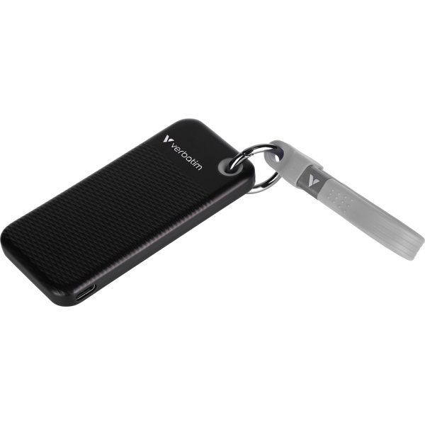 VERBATIM USB 3.2 Gen 2 2TB, SSD, Sort/Grå