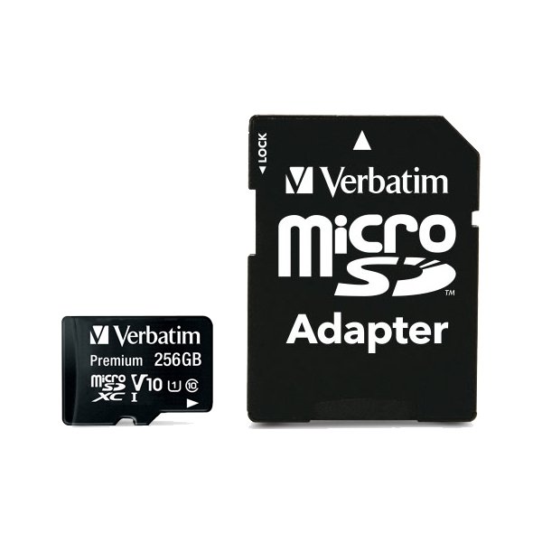 Verbatim Hukommelseskort, Micro SDXC Premium 256GB