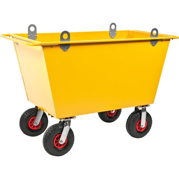 Fodervogn m. løftekroge, 300 liter,Luftgummihjul