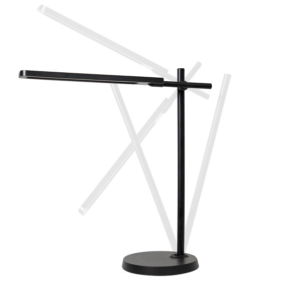 Lux LED skrivebordslampe m. touch, sort