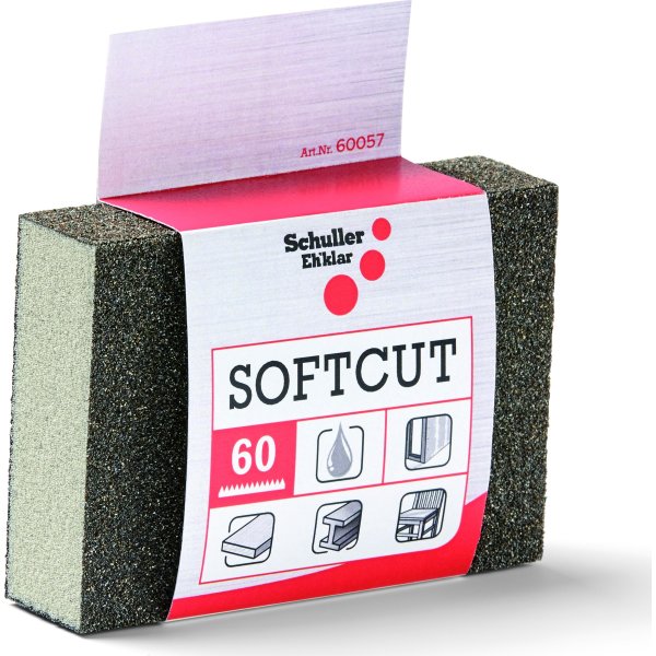Schuller Softcut Slibesvamp, K180, 100x70x28 mm.