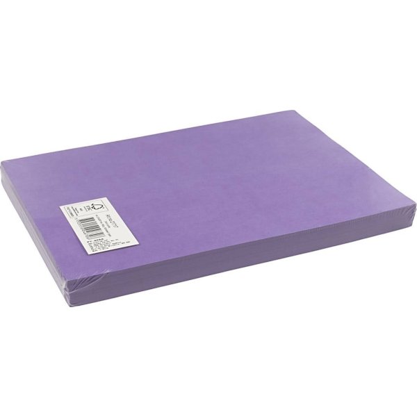 Karton Play cut, A4,180 g, lilla, 100 ark