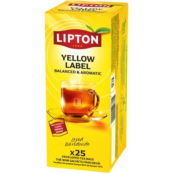Lipton Yellow Label te, 25 breve