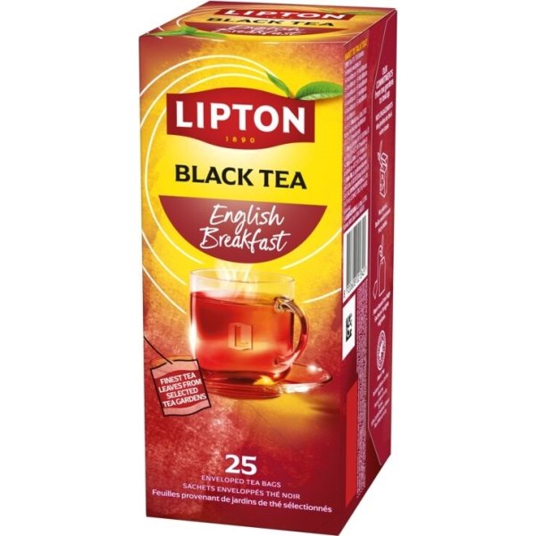 Lipton English Breakfast te, 25 breve