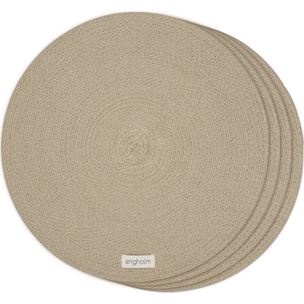 Engholm Thor dækkeserviet, Ø40 cm, natur, 4 stk.