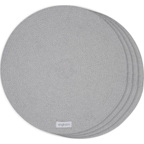 Engholm Thor dækkeserviet, Ø40 cm, lysegrå, 4 stk.