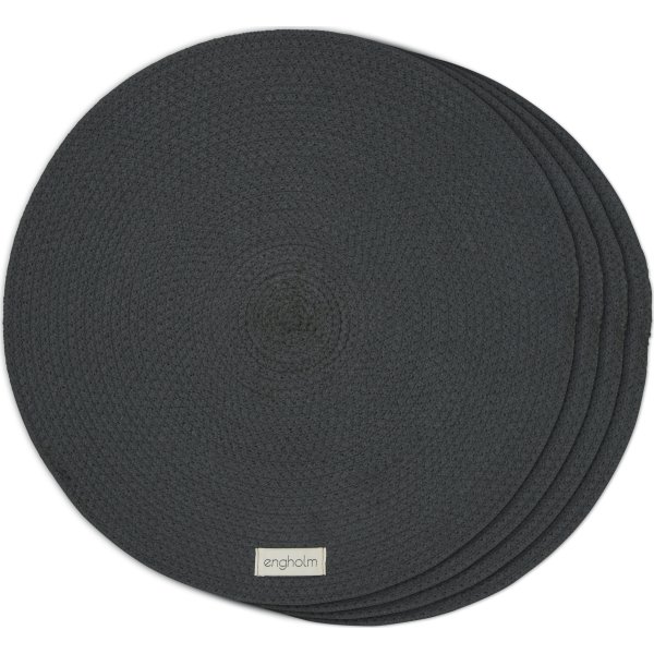 Engholm Thor dækkeserviet, Ø40 cm, grå, 4 stk.