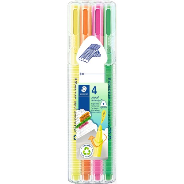 Staedtler Triplus Highlighter | 4 farver