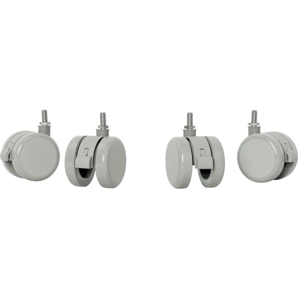 Leitz Ergo hjul til hæve-sænkebord, 4 stk.