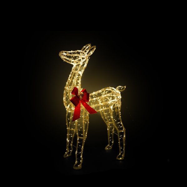 Lysende Rensdyr m. 560 LED, H95 cm