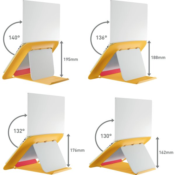 Leitz Cosy 17" laptop stander, gul