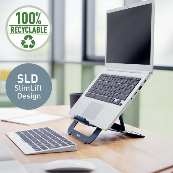 Leitz Ergo 17" laptop stander, mørkegrå