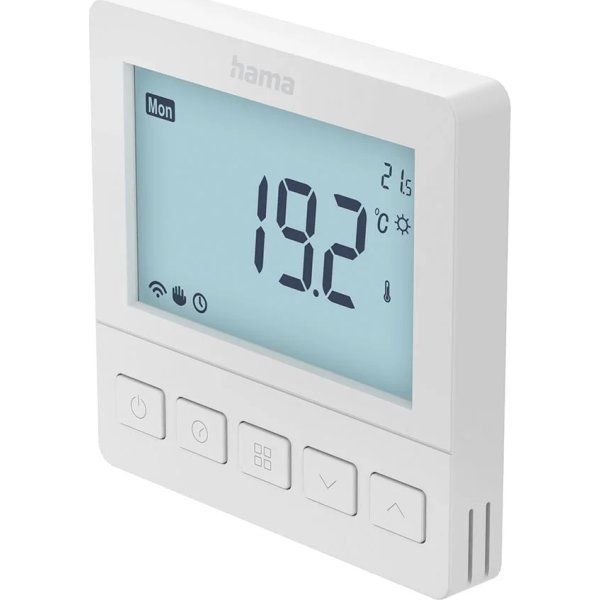 HAMA Termostat, gulvvarme Display, hvid