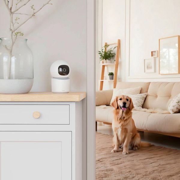 HAMA Overvågningskamera, indendørs, drejelig, hvid