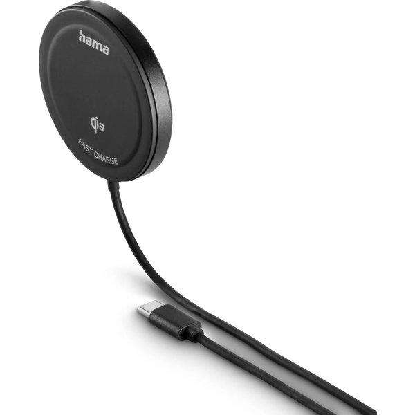 HAMA Trådløs opladning, Qi2 - 15W, Sort